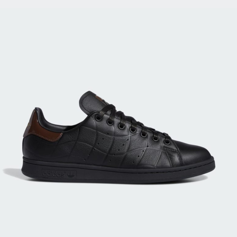 Black stan smith sneakers sales